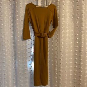 Boden back slit midi dress